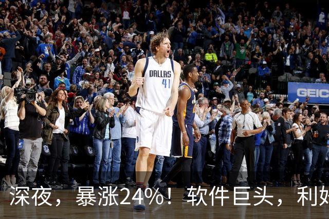深夜，暴涨24%！软件巨头，利好引爆！